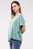 Ribbed Striped Oversized Top | 5 COLORS! | S-XL