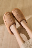 Thermal Round Toe Platform Slippers