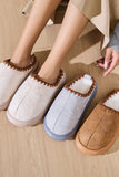 Thermal Round Toe Platform Slippers