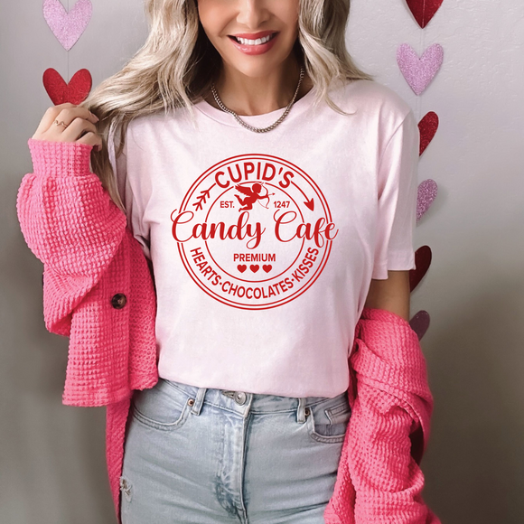 Cupid’s Candy Cafe Valentine Tee | S-3X
