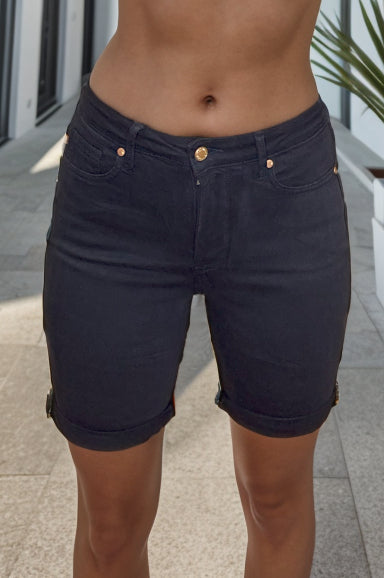 Judy Blue Tummy Control Bermuda Shorts |  Small - 4x