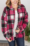 IN STOCK Lucy Plaid Shacket - Pink and Black  |  S-4X