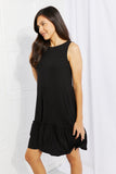 Head Over Heels Sleeveless Ruffle Hem Dress  |  S-3X
