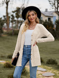 Ribbed Button-UP Cardigan with Pockets  |  S-2X  |  SEVEN Colors!