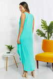 Zenana Full Size Making Music Brushed Sleeveless Dress in Mint