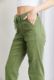 Judy Blue Full Size Drawstring Waist Pocket Jeans