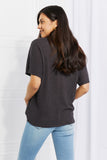 Zenana Full Size Spring It On Keyhole Jacquard Sweater in Gray