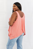 Feel The Sun Shark Bite Hem Top  |  S-3X