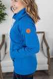 Michelle Mae Classic Cowl Neck Sweatshirt - Blue  |  S-2X