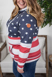 Stars and Stripes Pullover Hoodie  |  XS-4X
