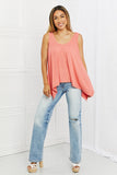 Feel The Sun Shark Bite Hem Top  |  S-3X