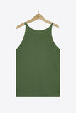 Openwork Grecian Neck Knit Tank Top