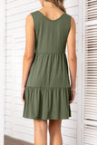 Solid Sleeveless Tiered Dress  |  S-2X  |  5 Colors!