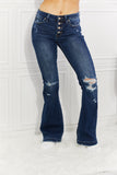Kancan Reese Midrise Button Fly Flare Jeans | Sizes 0-15 & 16W-22W