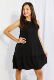 Head Over Heels Sleeveless Ruffle Hem Dress  |  S-3X