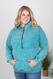 Vintage Wash HalfZip - Ocean Blue  |  XS-4X