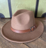 Belted Fedora Hat  |  3 Colors!