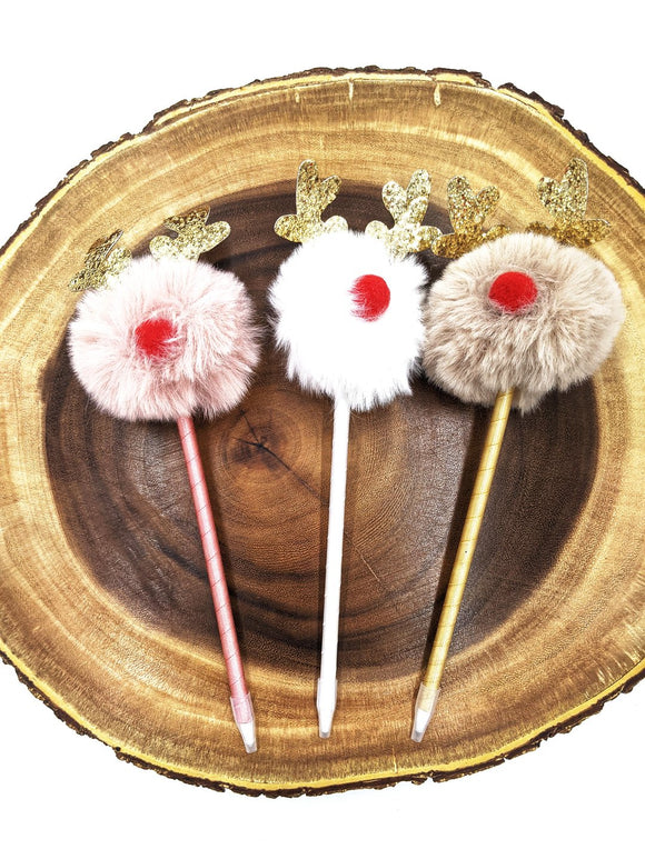 Reindeer Pom Pen - 3 Colors Available!