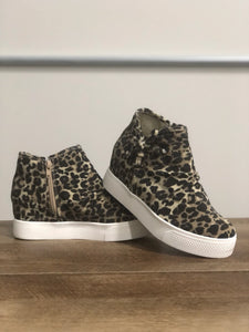Very G Angela Hidden Wedge Sneaker | Leopard  {Size 10 only}