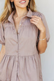 Zenana Venice Vibes Full Size Tiered Shirt