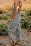 V-Neck Sleeveless Jumpsuit with Pocket  |  S-XL
