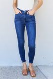 Judy Blue Marie Mid Rise Crinkle Ankle Detail Skinny Jeans | sizes 0/24-15/32 & 14W-24W