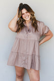 Zenana Venice Vibes Full Size Tiered Shirt