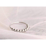 Stainless Steel Beaded Anxiety Ring  |  Sizes 5 - 10