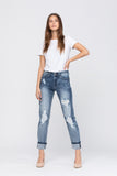 Judy Blue Beach Splatter Boyfriend Jeans  82169